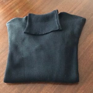 Black Turtle Neck silk&wool